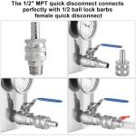 Stainless Steel Quick Disconnect for Homebrewing