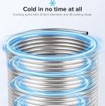 50ft 1/2" Stainless Steel Tubing Coil for Brewing