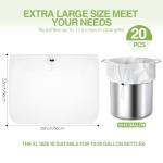 20 Pack Extra Large Brew Bags for Straining