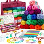 Crochet Yarn Starter Kit for Beginners and Adults