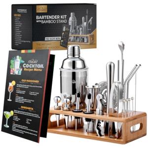 Mixology Bartender Kit with Japanese Jigger & Stand