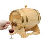 5L Wooden Wine Barrel with Stand for Home Brews
