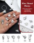 63 PCS Wine Charms for DIY Jewelry Making