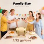 5L Wooden Wine Barrel with Stand for Home Brews