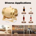5L Wooden Wine Barrel with Stand for Home Brews