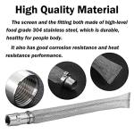 LitKiwi 12-inch Stainless Steel Beer Filter Tube