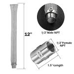 LitKiwi 12-inch Stainless Steel Beer Filter Tube