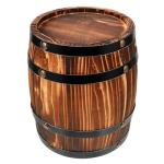 Rustic Wooden Wine Barrel Decor for Home Party