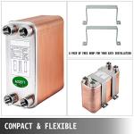 BestEquip 3"x7.5" Brazed Plate Heat Exchanger