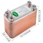 BestEquip 3"x7.5" Brazed Plate Heat Exchanger