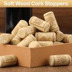 35 Pack Soft Wood Wine Cork Stoppers