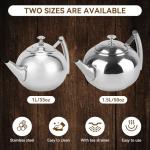 Stainless Steel Tea Pot with Removable Infuser