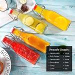 ZEBEIYU 8 oz Swing Top Glass Bottles - Set of 9