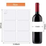 Matte White Printable Wine Bottle Labels - 120 Stickers