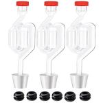 Twin Bubble Airlock Set for Home Brewing