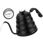 Black Gooseneck Tea Kettle with Thermometer 40oz