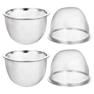 Kichvoe 4-Pack Fine Mesh Teapot Strainers
