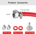 5FT Keg CO2 Gas Line with Connector