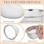 Kichvoe 4-Pack Fine Mesh Teapot Strainers