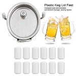 Plastic Keg Lid Feet for Homebrew Kegs - 12 PCS