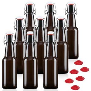 12 oz Amber Glass Beer Bottles with Caps