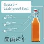 Set of 6 Otis Swing Top Glass Bottles