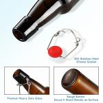 12 oz Amber Glass Beer Bottles with Caps