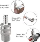 Stainless Steel Quick Disconnect Set for Brewing
