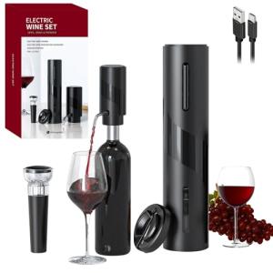 COKUNST 4-in-1 Electric Wine Opener Set