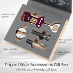 Beneno Wine Bottle Opener Gift Set - Purple