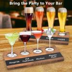 Wine and Whiskey Tasting Flight Board Set