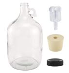 1 Gallon Glass Fermenting Jug with Handle Set