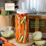 2 Gallon Glass Fermentation Jar with Airtight Lid