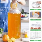 2 Gallon Glass Fermentation Jar with Airtight Lid