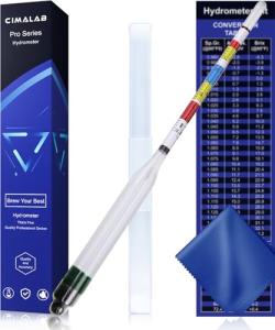 CIMALAB Triple Scale Hydrometer for Home Brewing