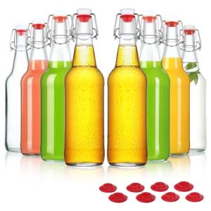 16oz Swing Top Glass Bottles for Home Brewing