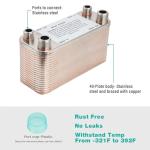 40 Plate Wort Chiller for Quick Beer Cooling