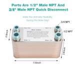 40 Plate Wort Chiller for Quick Beer Cooling