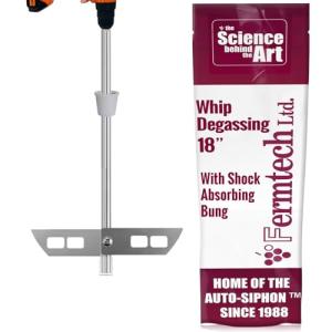 Stainless Steel 18" Degassing Stirrer for Homebrewing