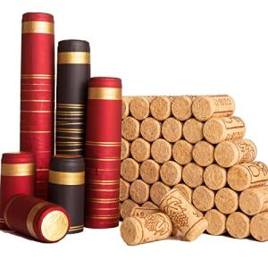 200 Wine Bottle Corks and Heat Shrink Capsules