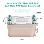 MRbrew 60-Plate Wort Chiller for Homebrewing