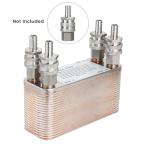 50-Plate Wort Chiller for Quick Beer Cooling