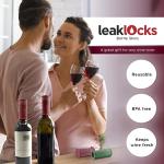 LeakLocks Wine Skins: Reusable Bottle Stopper Set