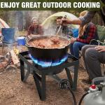 200,000 BTU Heavy-Duty Propane Burner for DIY Brews