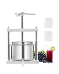 VEVOR 5L Manual Fruit Press with Stainless Steel Barrels