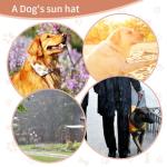 Dog Sun Protection Hat with Ear Holes, Medium