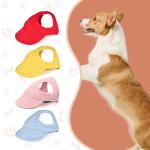 Dog Sun Protection Hat with Ear Holes, Medium