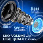 Mini Magnetic Bluetooth Speaker with RGB Light