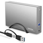 TEKERA USB 3.0/USB-C External Hard Drive Enclosure