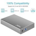 TEKERA USB 3.0/USB-C External Hard Drive Enclosure